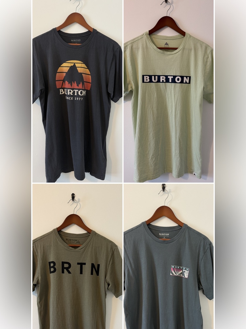 Burton Bundle - (Size: S) Short-Sleeve Tee Bundle (4 Total)